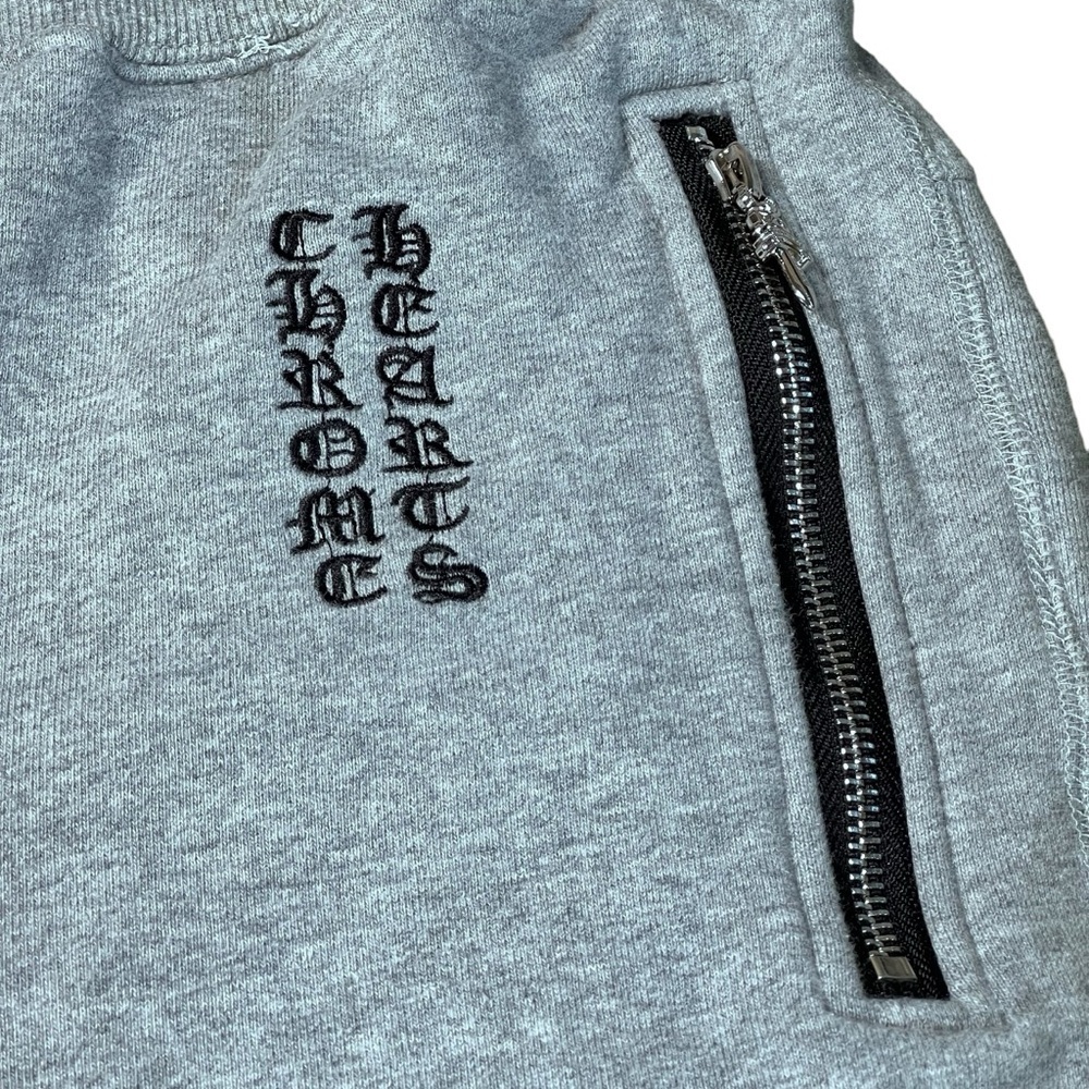 CHROME HEARTS Leather Cross Script Grey Sweatpant… - image 8